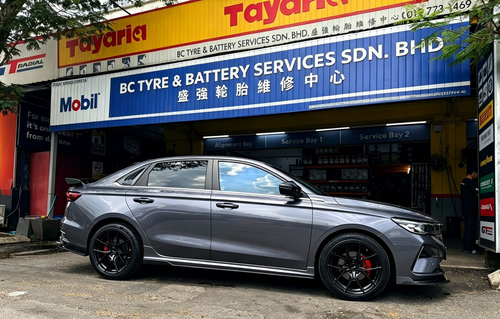 🚗✨ Proton S70 升级换上 18inch Sport Rim + 225/45ZR18 Kumho Ecsta Sport PS72😎🔥_194804072026