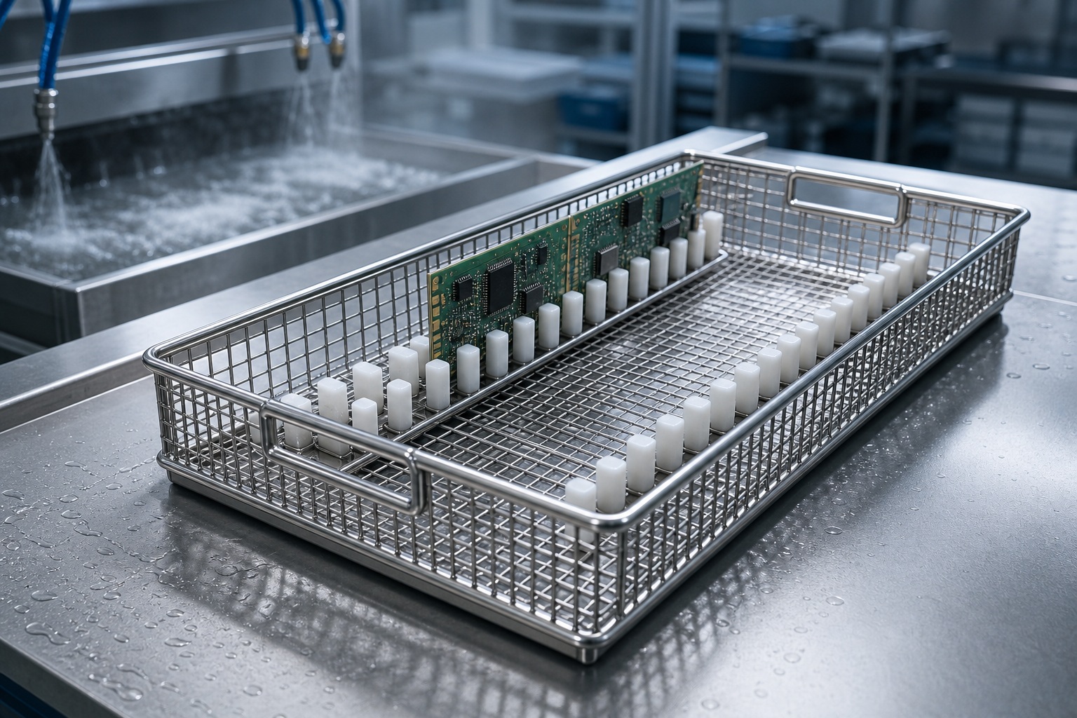 PCB Tray with Teflon for Boards That Cannot Touch Bare Metal