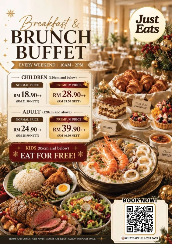 Just Eats Breakfast Buffet — Every Weekend, 10AM to 1PM