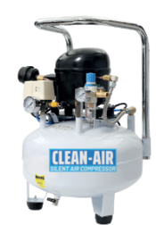 CLEAN-AIR SILENT AIR COMPRESSOR 600W 30L TANK 220V/50HZ 8BAR 4500RPM 85L/MIN