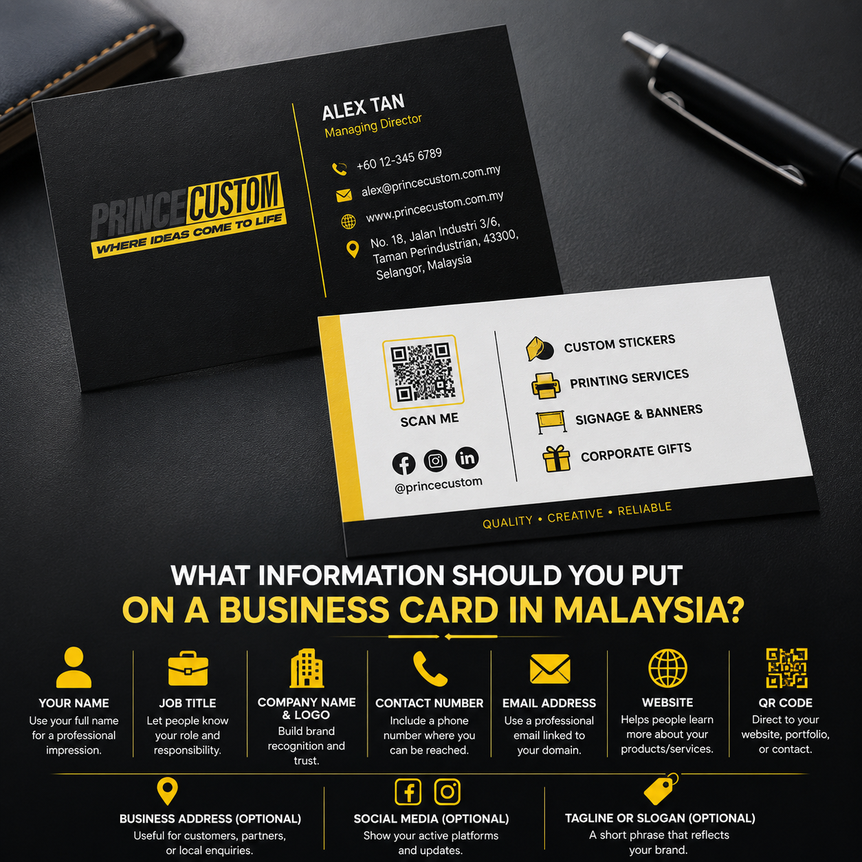 What Information Should You Put on a Business Card in Malaysia?