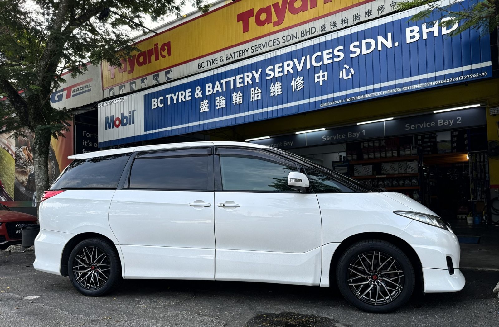 🚐✨ Toyota Estima✅ 升级 17寸 Sport Rim✅ 安装 225/50ZR17 Kumho Ecsta HS52✅ 更换 原装 Engine Mounting 全套😍_220506072026