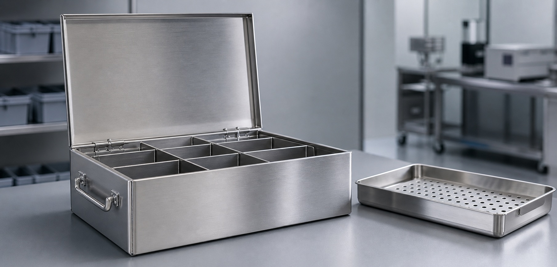 Handle Boxes with Inserts for Parts That Cannot Mix