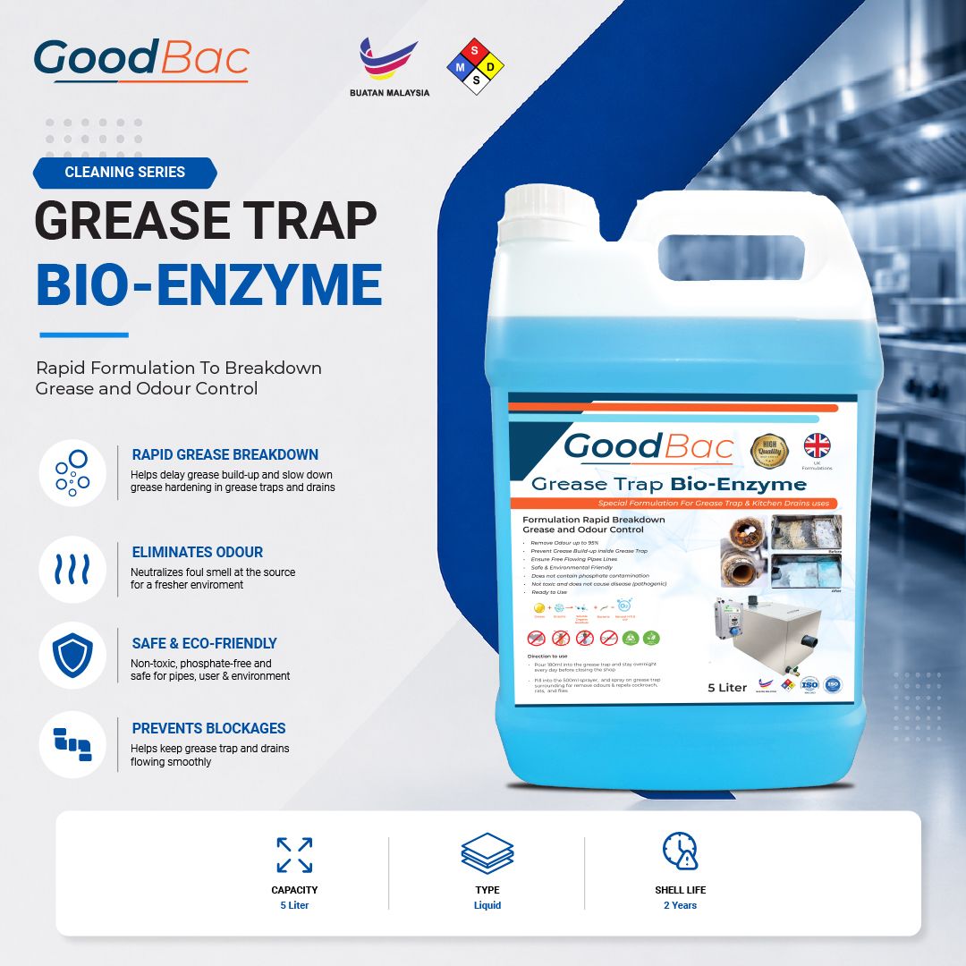 GoodBac Grease Trap Enzyme 5 Liter