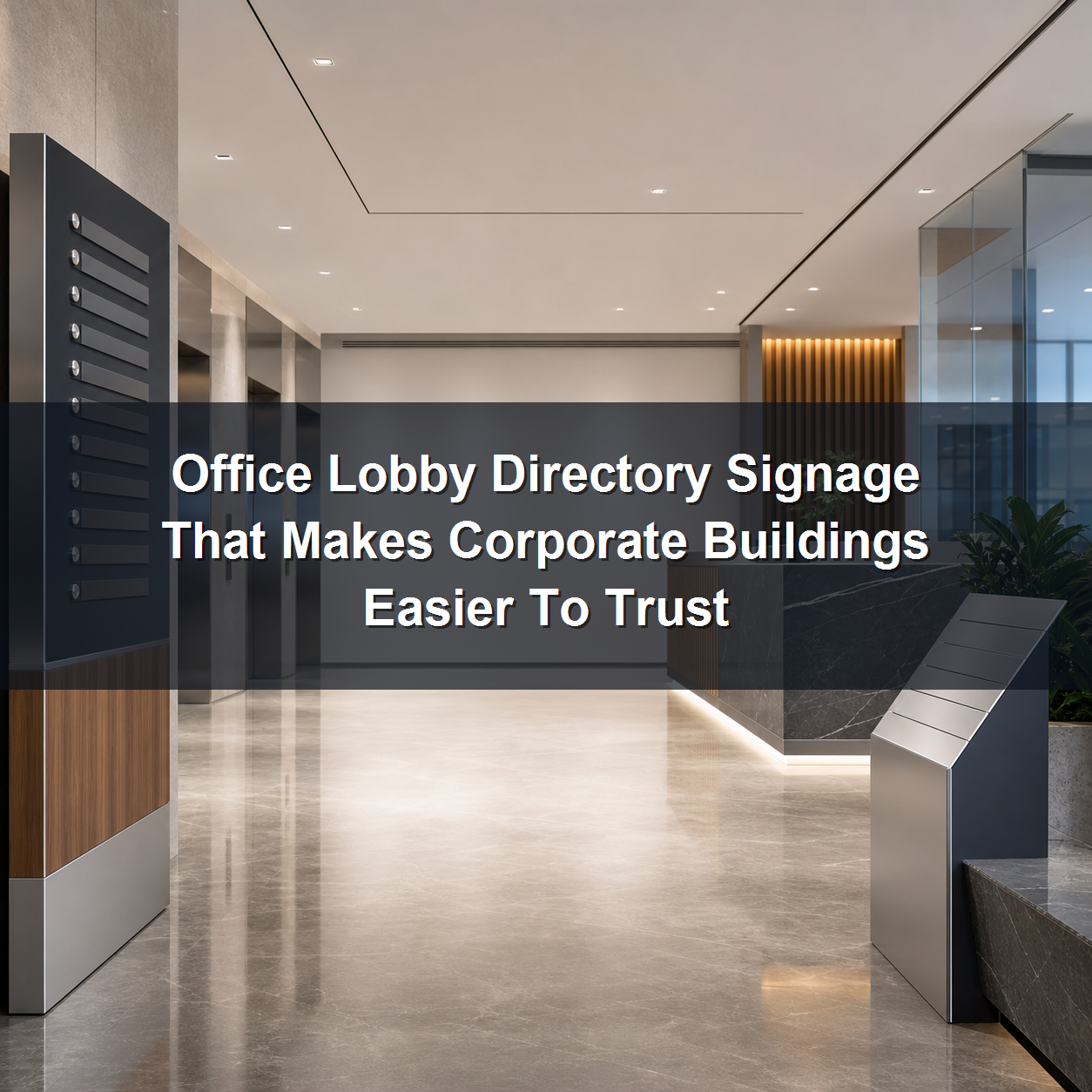Office Lobby Directory Signage In Malaysia That Builds Visitor Trust