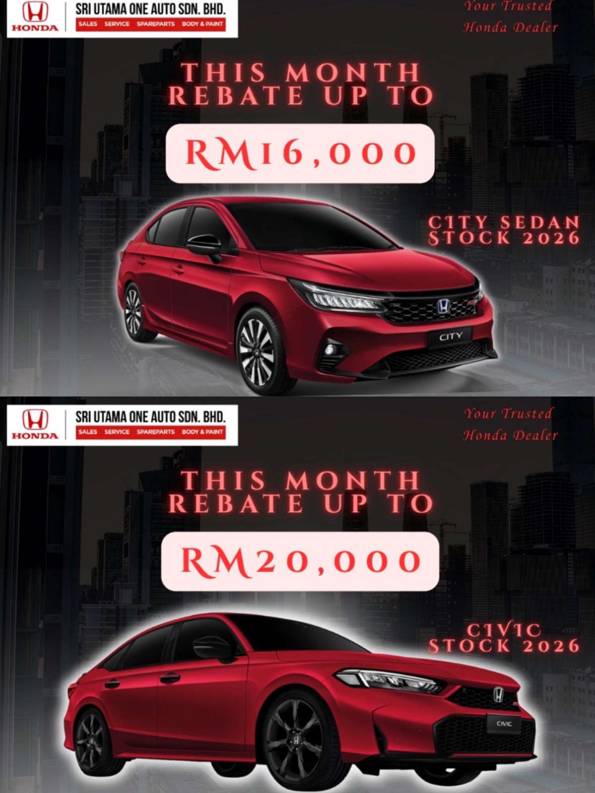 Honda July 2026 Bonus Promotion Malaysia | Save Up To RM20,000