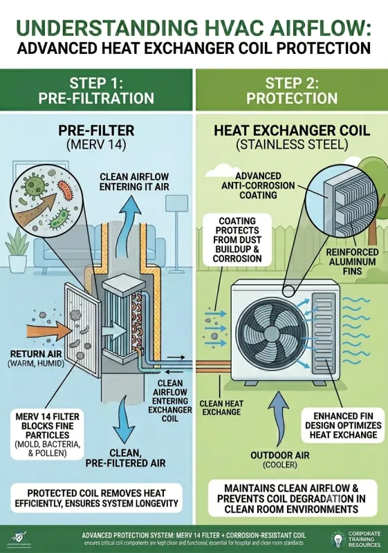 Heat Exchanger dan Kepentingan Filter MERV 14 Dalam Perlindungan Coil