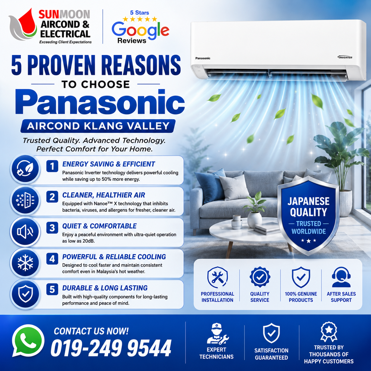 5 Proven Reasons to Choose Panasonic Aircond in Klang Valley