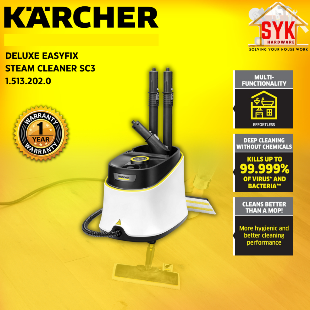 SYK Karcher SC3 Deluxe Easy Fix Steam Vacuum Cleaner Home Appliances Pembersih Wap 15132020