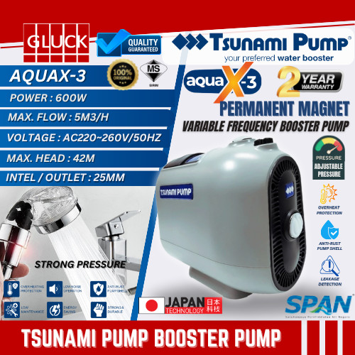 TSUNAMI AQUA X-3 PUMP MAGNETIC VARIABLE PUMP AQUA X