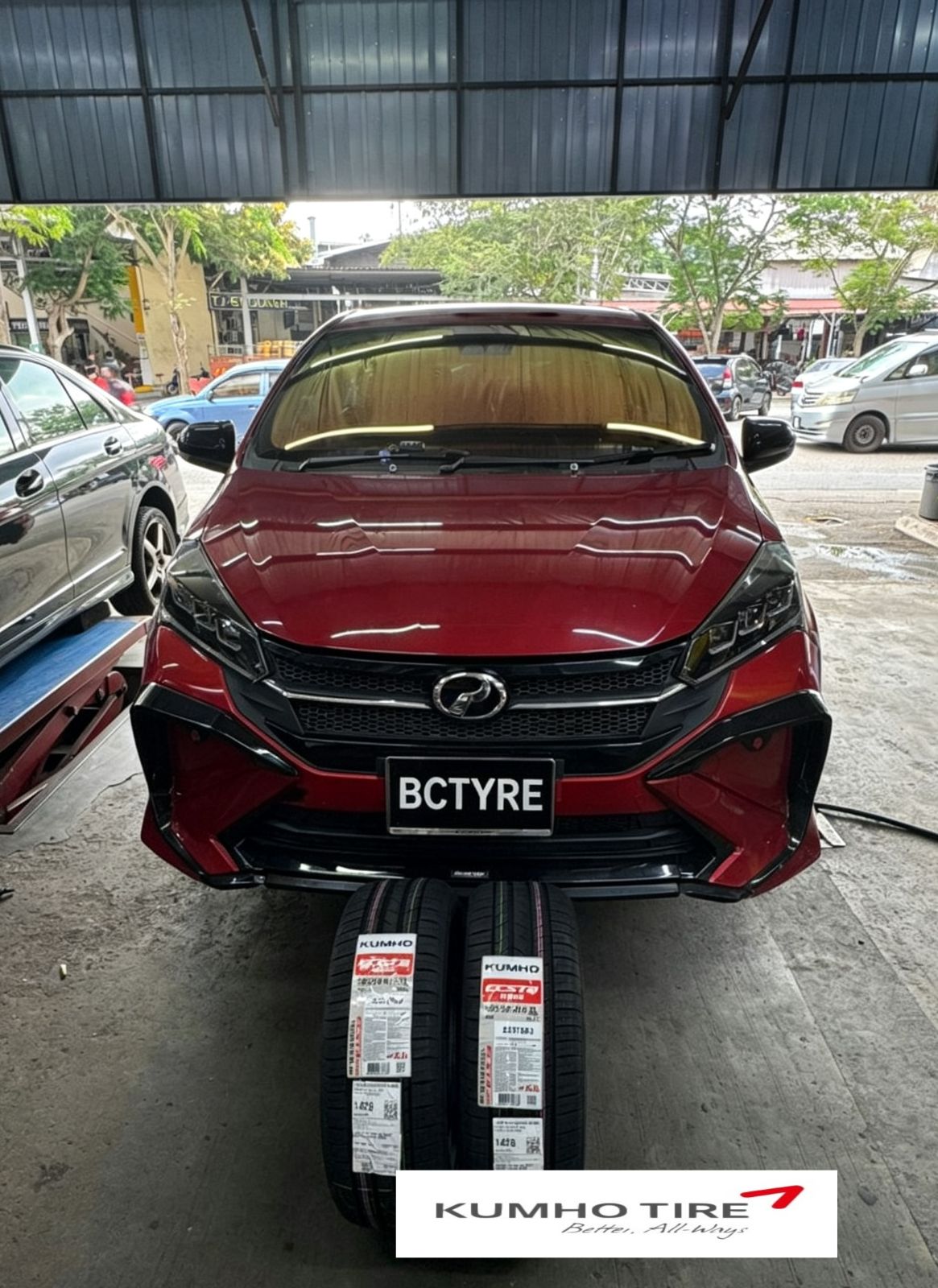 🚗✨ Perodua Myvi 换新鞋啦！✨🚗 195/50R16 Kumho Ecsta HS52🛞_200108072026
