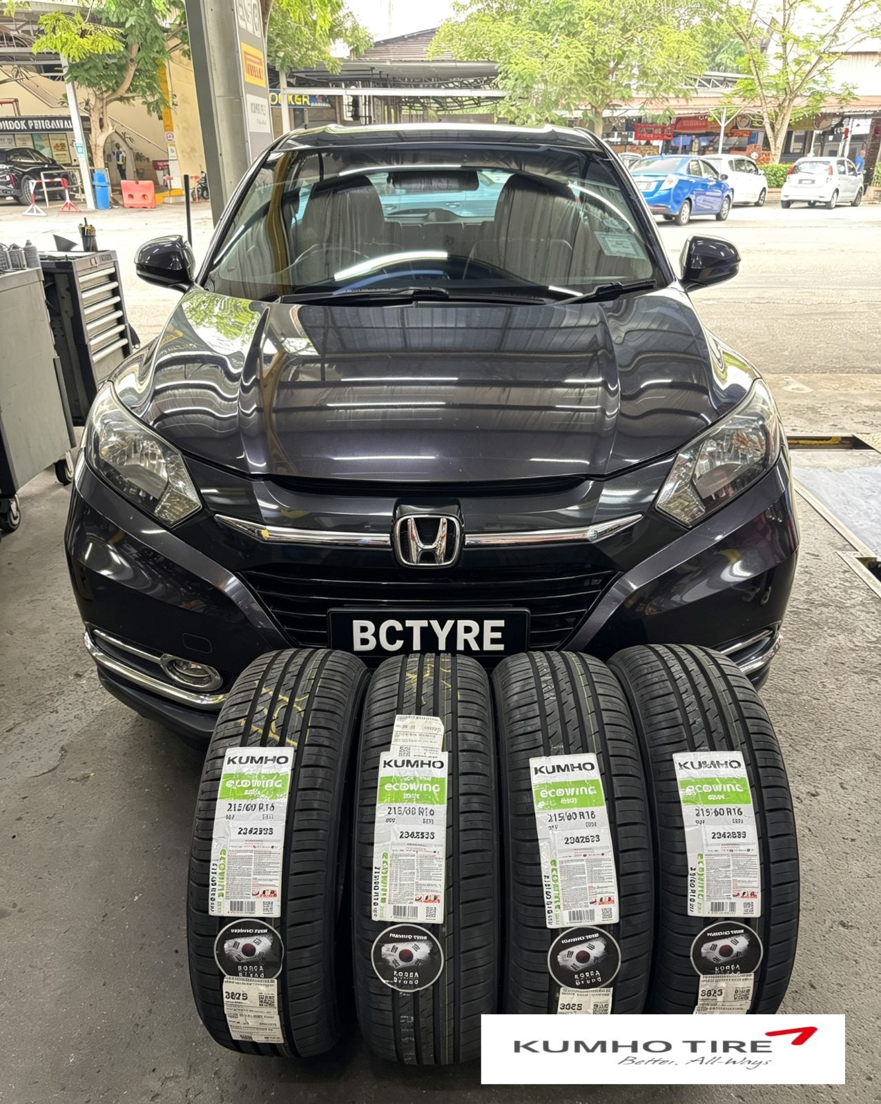 🚗✨ Honda HR-V 换新鞋 🔥 215/60R16 Kumho Ecowing ES31🛞💯_211208072026