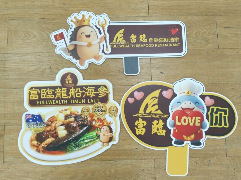 Print Hand-held Board For Restaurant At Kepong, KL | Restaurant Signage | Sign Display | Food Promotion | Food Display | Promo Board