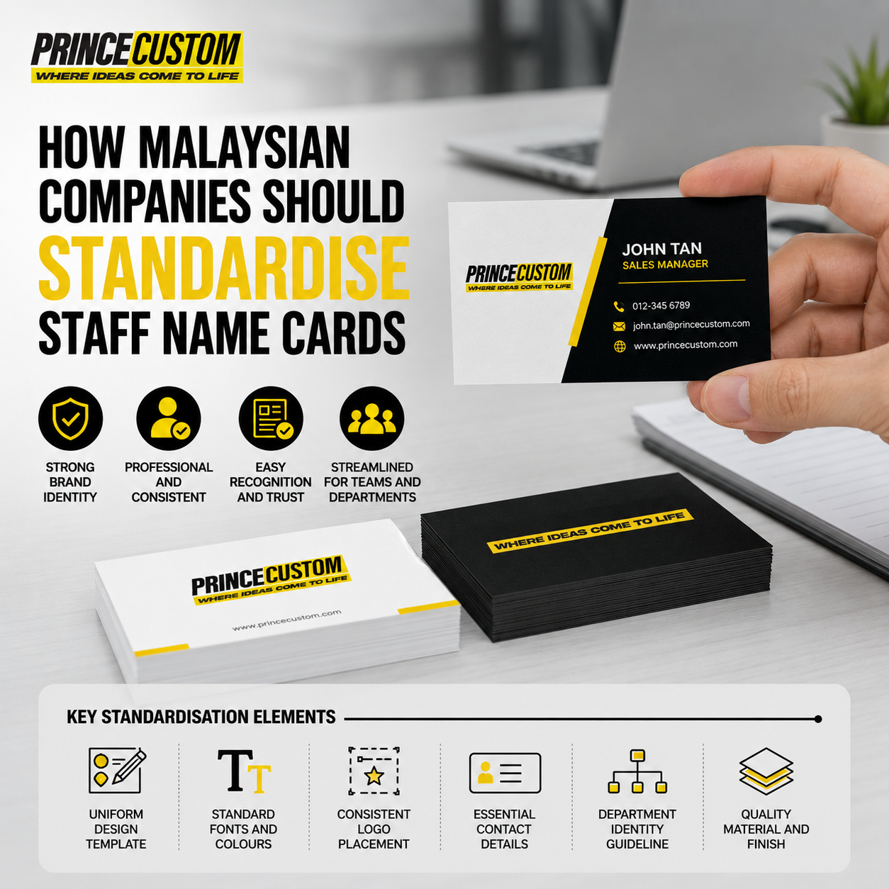 How Malaysian Companies Should Standardize Staff Name Cards Before Printing