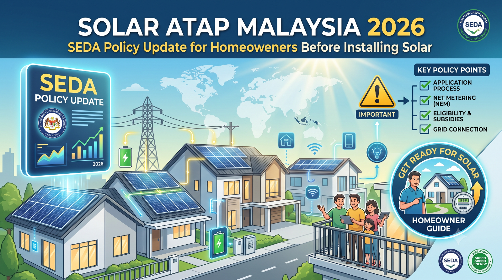 Solar ATAP Malaysia 2026｜Info SEDA Untuk Pemilik Rumah Sebelum Pasang Solar