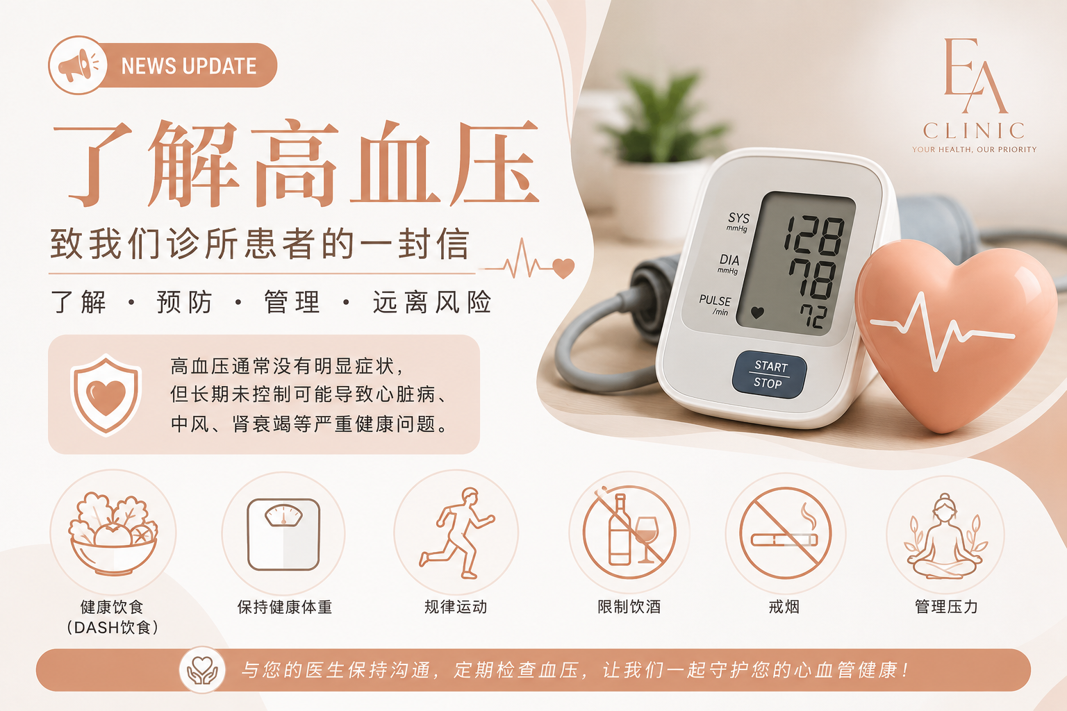 了解高血压：致我们诊所患者的一封信