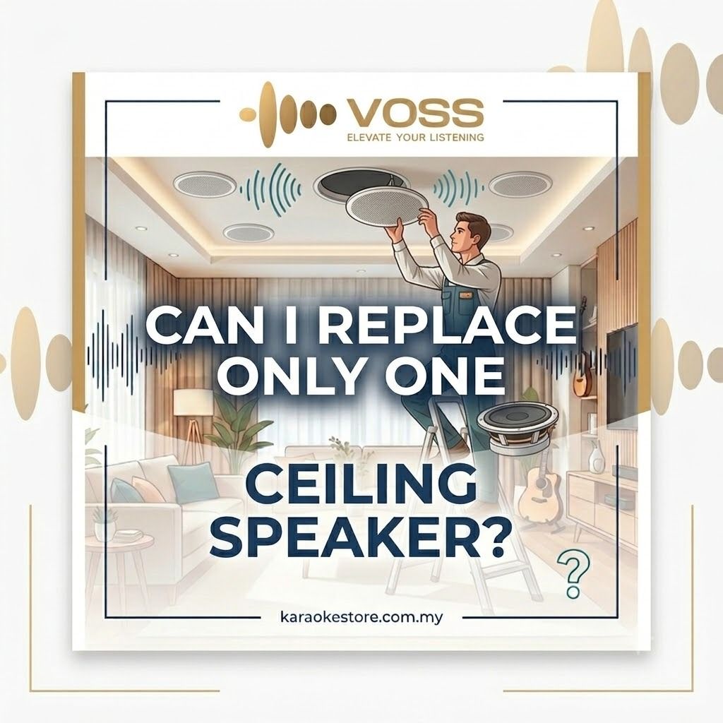 Can I replace only one ceiling speaker?