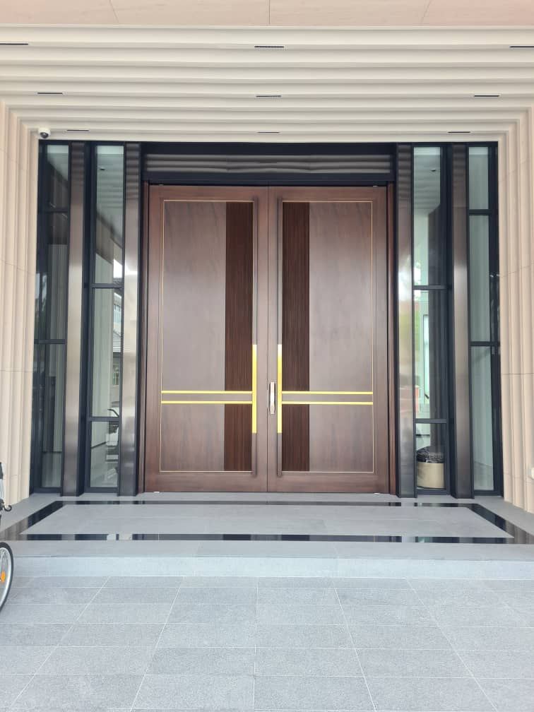 Wooden Custom Door @Bukit Raja, Klang