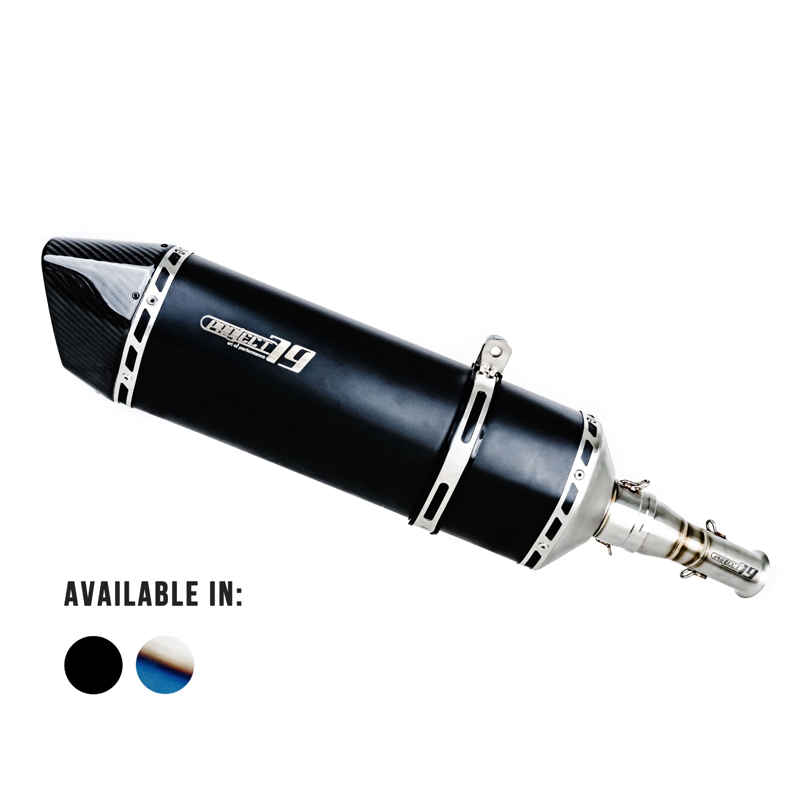 Project79 Stainless Steel Slip On Exhaust System QPLZ0-368E + QPM50-L for Zontes 368E