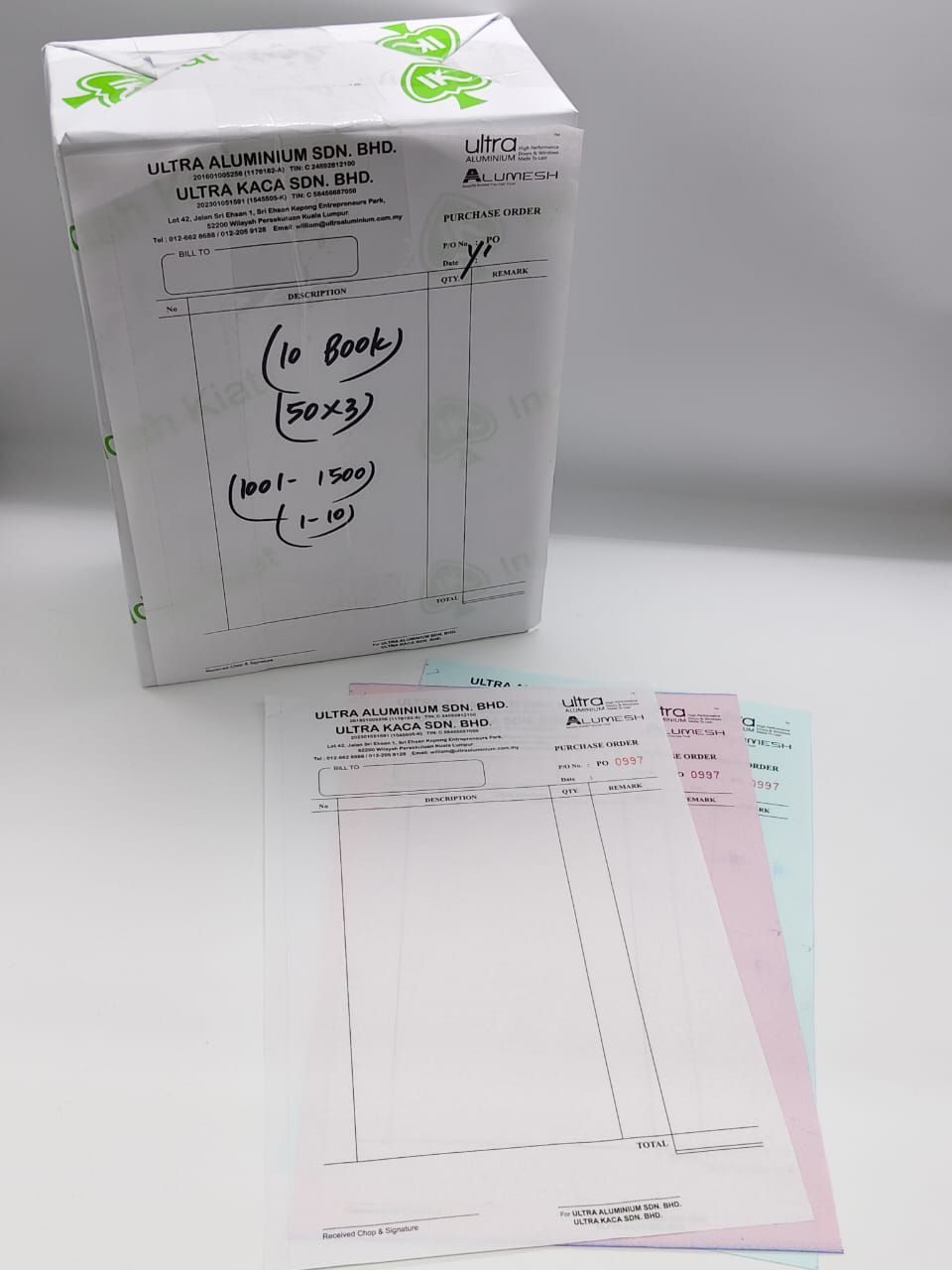Print 3 Layer Purchase Order Book For Company At Rawang，Selangor | NCR Book Printing | Triplicate Book | Bill Book Printing | Office Printing