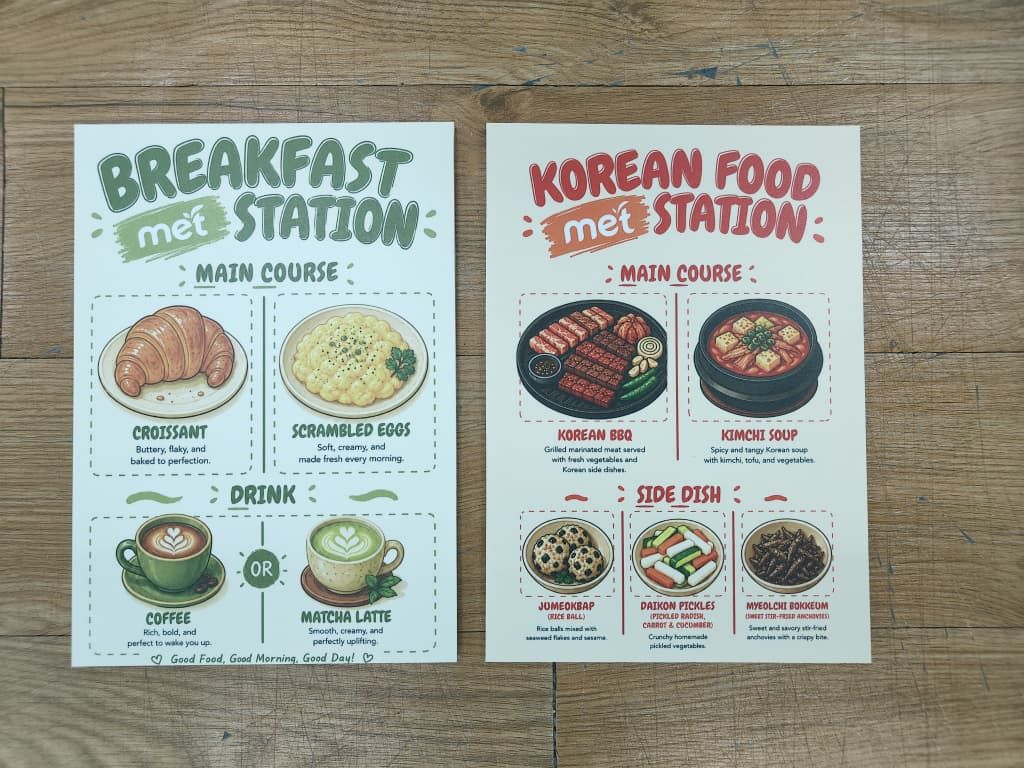 Print Menu Board for Restaurant at Kepong, KL | Restaurant Menu Display | Cafe Menu Board | Food Display Board |  F&B Printing 