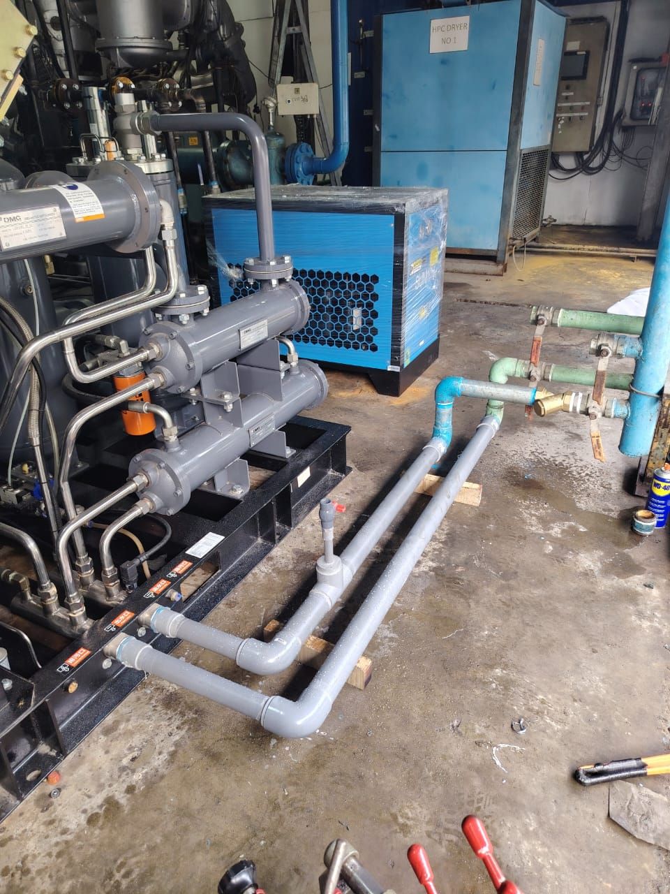 Compressor Installation On Site - LGV8.0/40PM - Bull Series