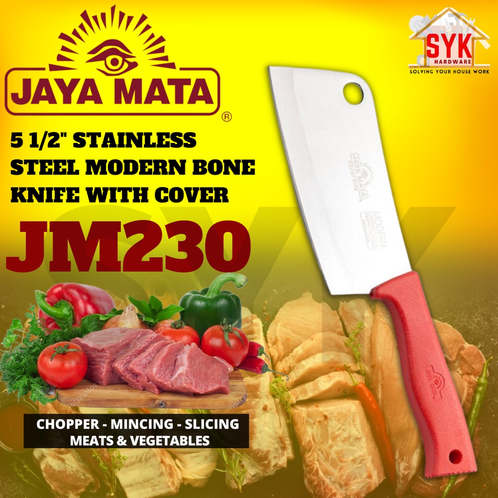 SYK Jaya Mata JM230 5 1/2 Inch Modern Born Knife Stainless Steel Knife Multi Purpose Knife Pisau Potong Daging