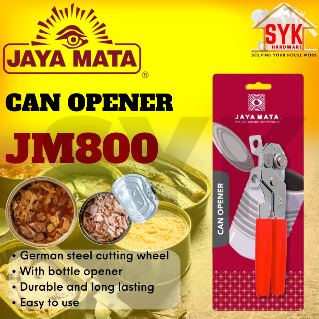 SYK Jaya Mata JM800 Can Opener Bottle Opener Kitchen Tools Side Cut Opener Pembuka Tin Pembuka Botol