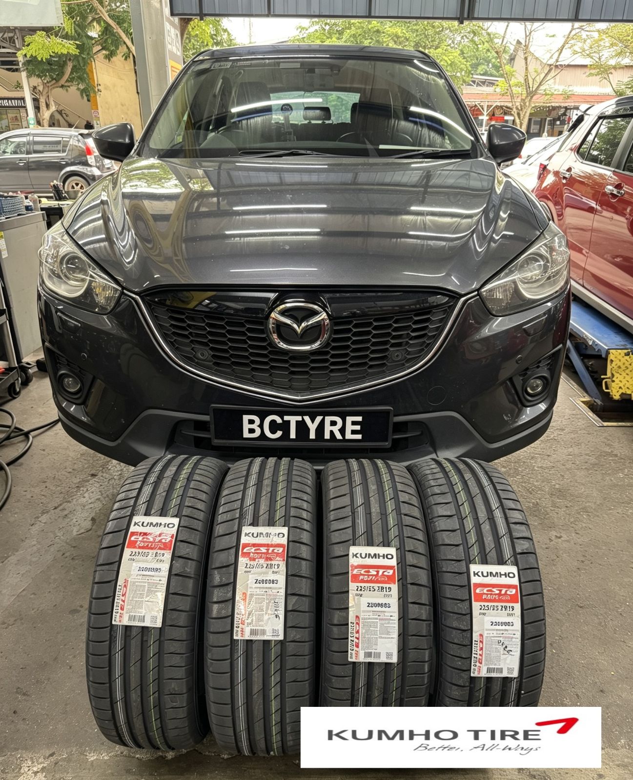 🚗✨ Mazda CX-5 升级完成！📏 225/55ZR19 Kumho Ecsta PS71 SUV🛞_205413072026