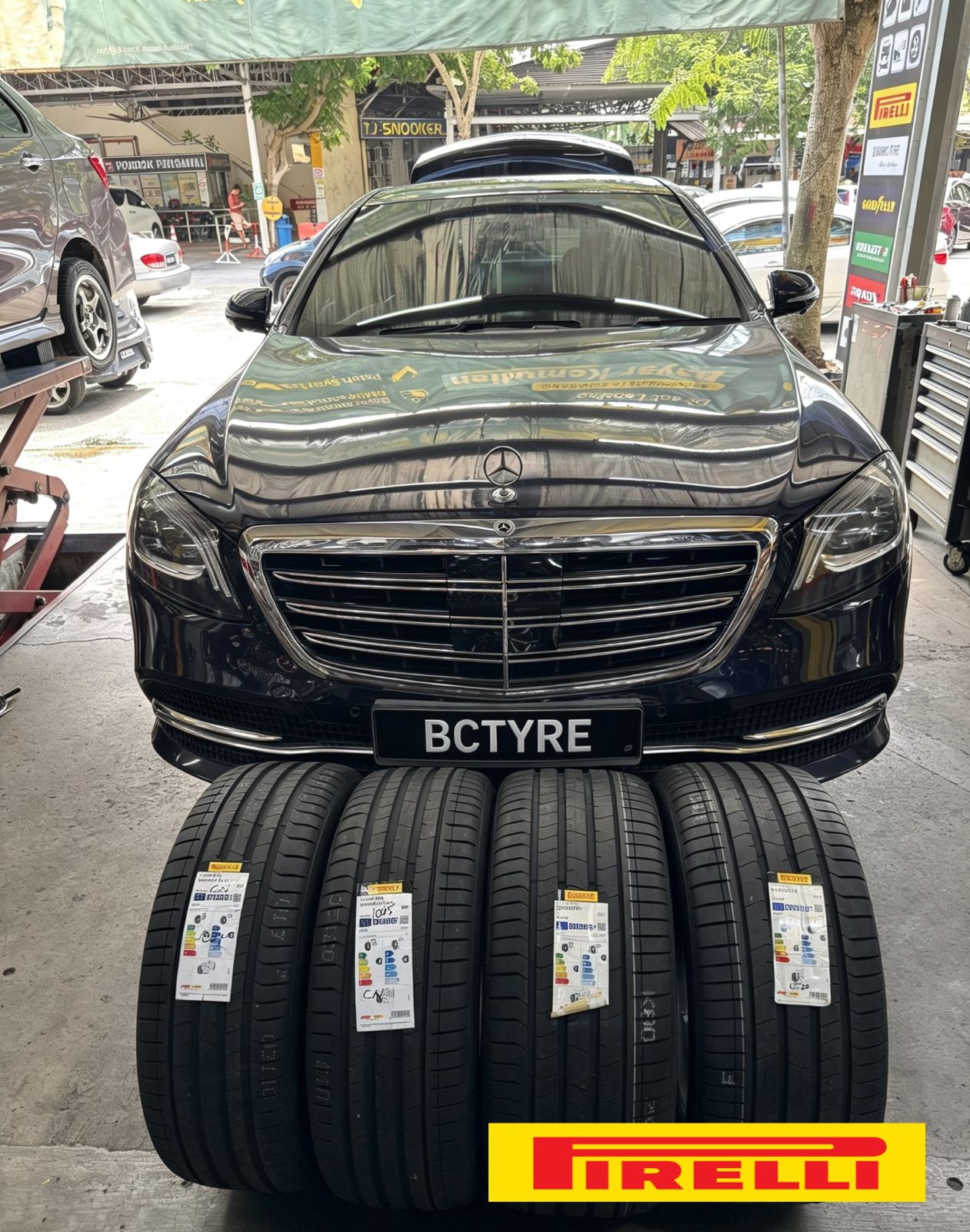 ✨ Mercedes S-Class 尊贵升级完成！🚘✅ 245/45R19 & 275/40R19 Pirelli P ZERO PZ4 Run Flat🛞_210713072026