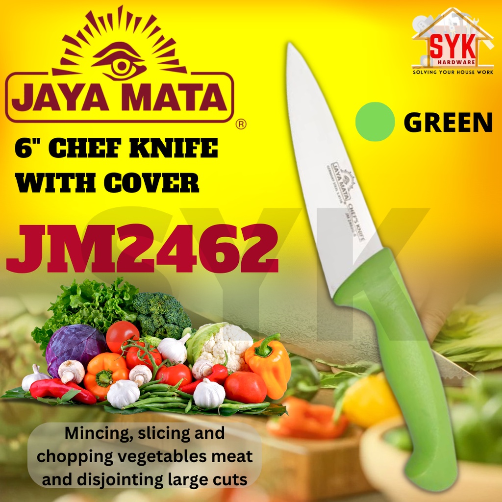 SYK JAYA MATA JM2462 6 Inch Chef Knife Kitchen Cooking Knife Kitchenware Knife Pisau Chef Dapur Tajam