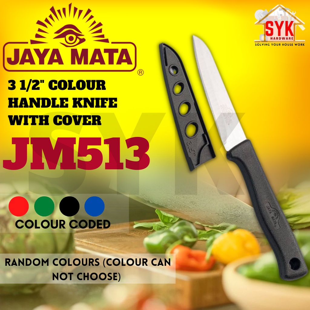 SYK Jaya Mata JM513 Small Knife With Cover Kitchen Knife Kitchenware Pisau Potong Sayur Buah Pisau Dapur
