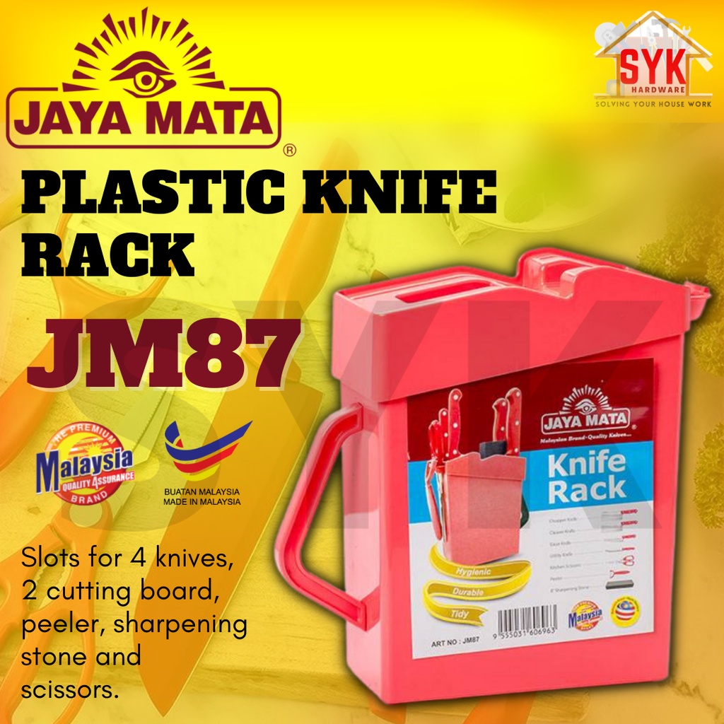 SYK Jaya Mata JM87 Knife Holder Plastic Knife Rack Knife Storage Rak Pisau Bekas Pisau Dapur Tempat Letak Pisau Dapur