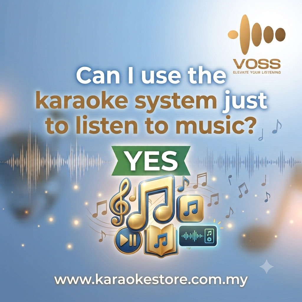 Can I use the karaoke system just to listen to music?