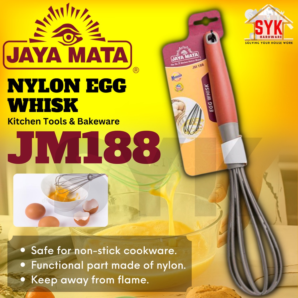 SYK Jaya Mata JM188 1Pcs Nylon Egg Whisk Non Stick Cookware Kitchenware Baking Tools Alat Dapur Pemukul Telur