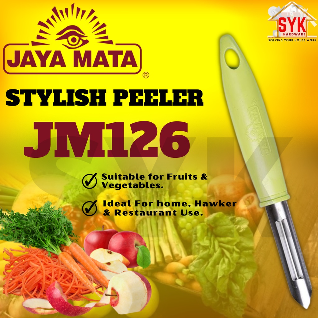 SYK Jaya Mata JM126 1Pcs Stylish Peeler Japan Stainless Steel Fruit Vegetable Peeler Kitchen Tools Pengupas Kulit Buah