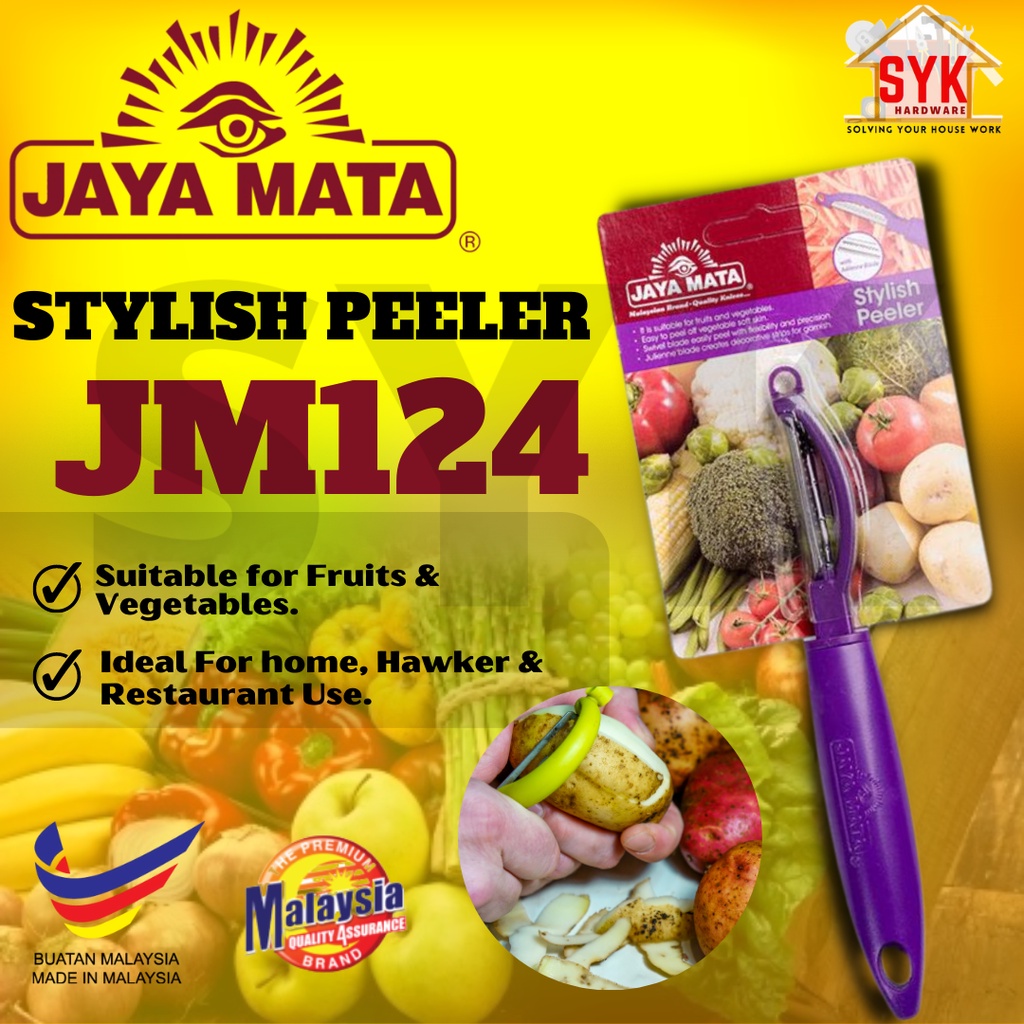 SYK Jaya Mata JM124 Stylish PeelerJapan Stainless Steel Fruit Vegetable Peeler Pengupas Kulit Buah Sayuran