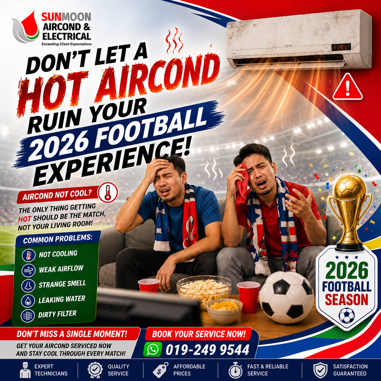Is Your Aircond Ready for the Biggest Football Matches of 2026?