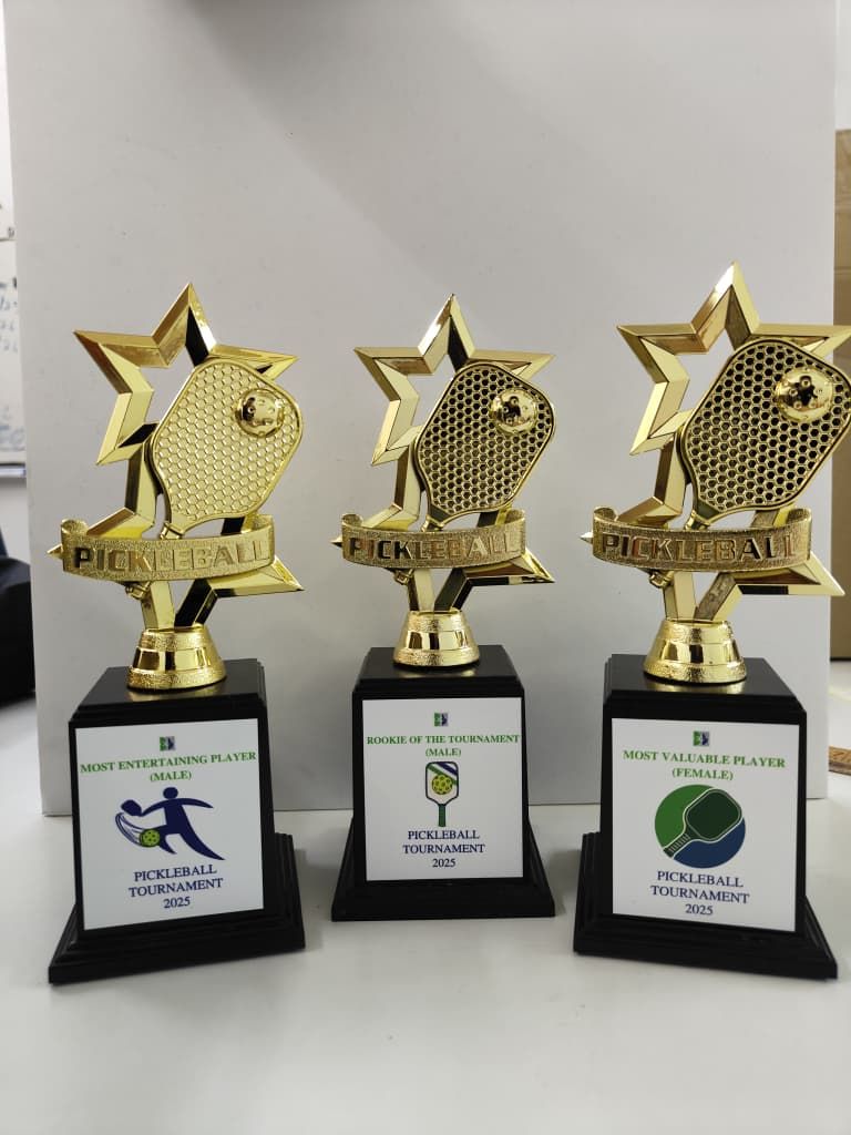 Print Metal Trophy for Pickleball Tournament at PJ, Selangor | Sports Award Trophy | Sports Trophy Malaysia | Rookie Award | Event Awards 