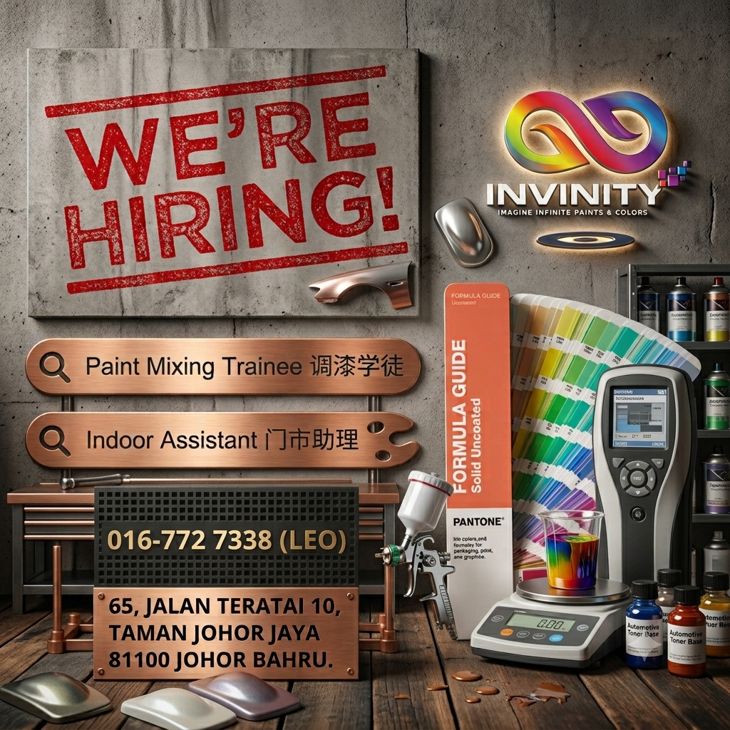 Hiring - Paint Mixing Trainee / Indoor Assistant / Sales Representative