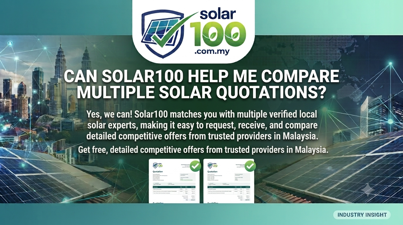 Solar100 可以协助我比较多份太阳能报价吗？