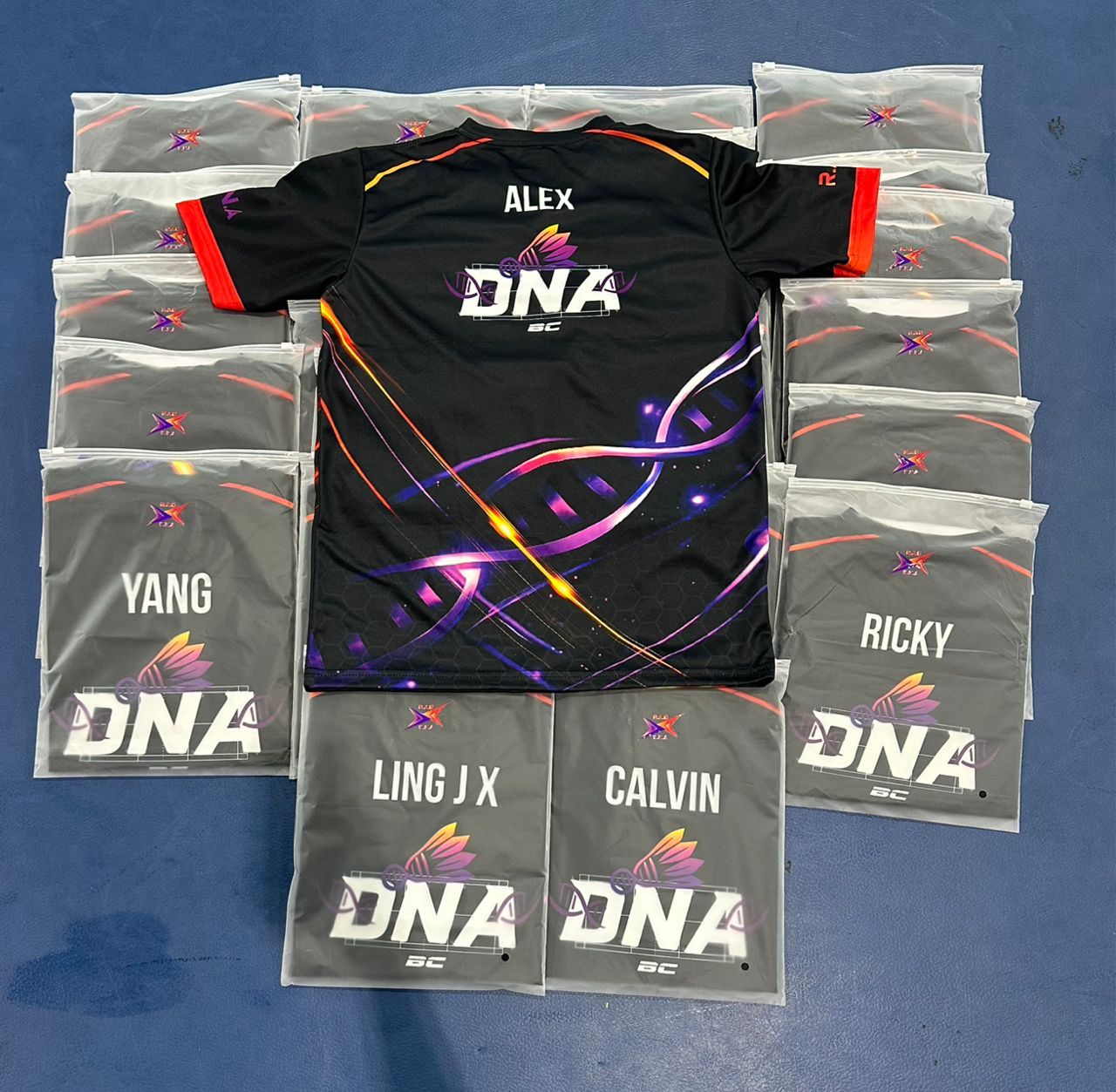 Custom Sublimation Jersey Zip Lock Packaging Bag with Logo Printing & Size Label | Sports Jersey | Team Jersey | Custom Uniform | Team Uniform | Tournament Jersey