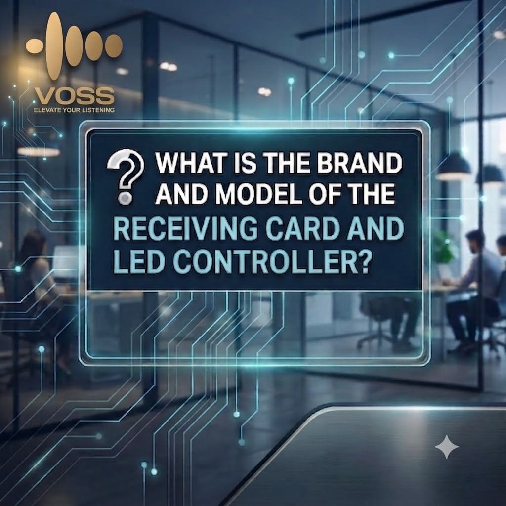What is the brand and model of the receiving card and LED controller?