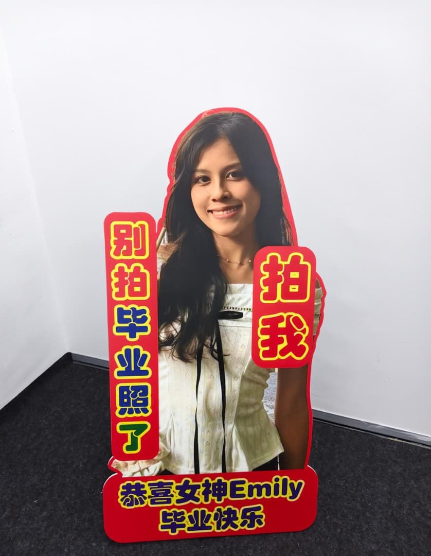 Print Human Standee for Graduation Display at Subang Jaya, Selangor | Photo Prop | Graduation Ceremony | Convocation Event | School Graduation | Graduation Party | Die-Cut Printing