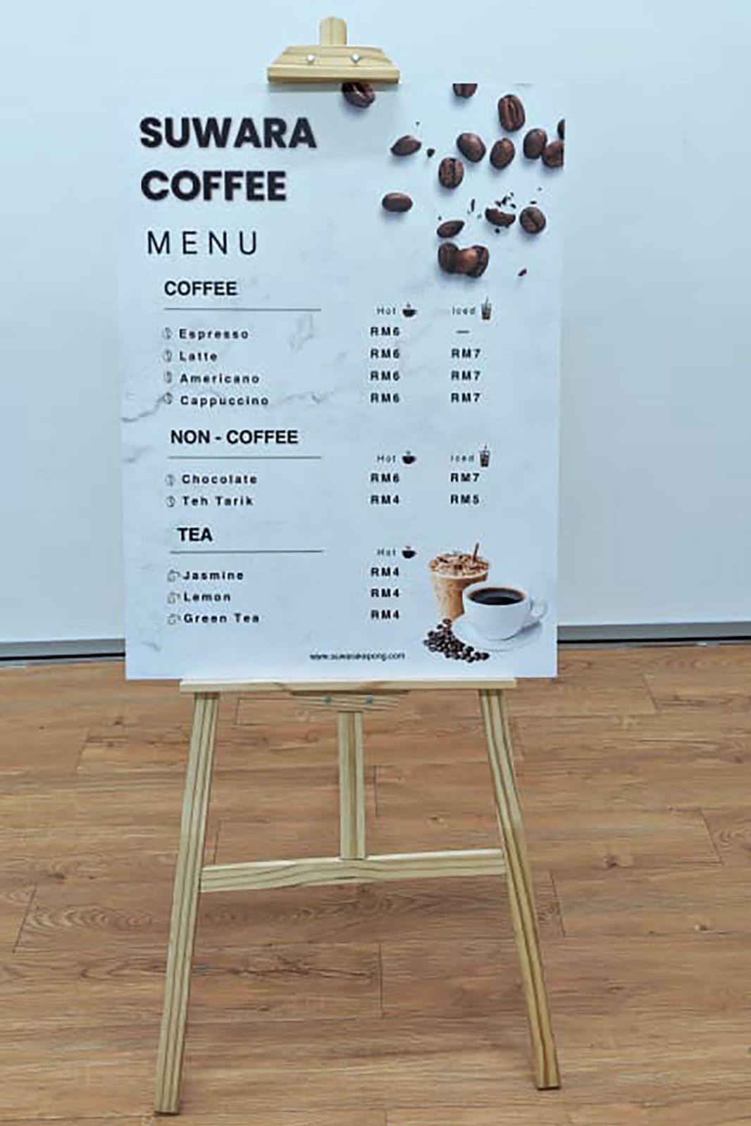 Print Foam Board for Cafe Menu Display at  Sri Petaling, KL | Restaurant Menu Display | Bakery Price List | Food Court Menu Board | Counter Display | Cafe Signage