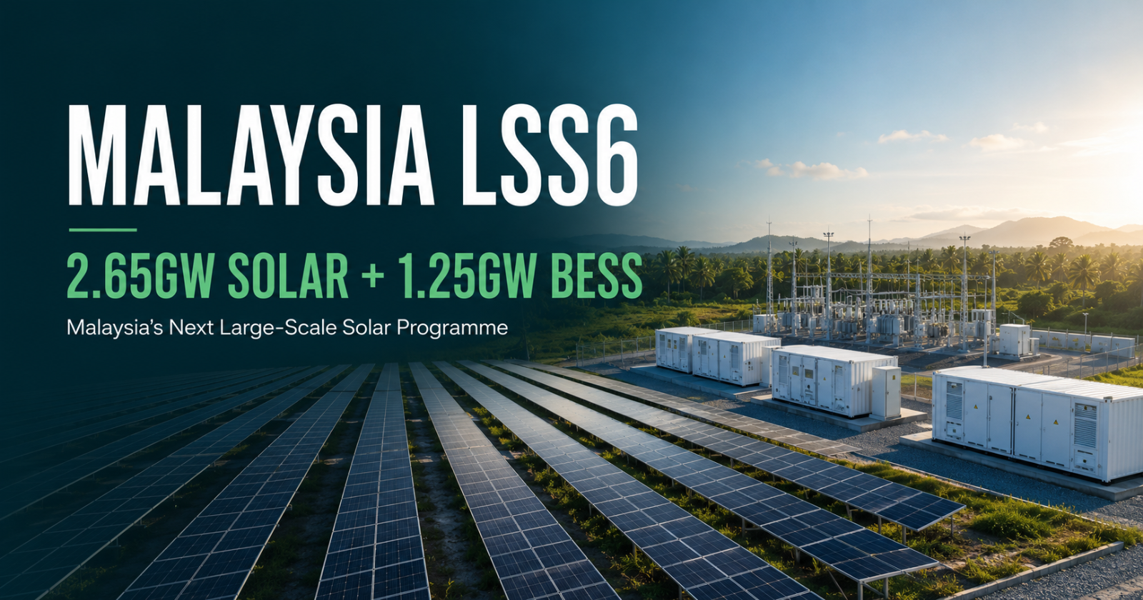 马来西亚将启动2.65GW LSS6太阳能计划｜结合1.25GW电池储能