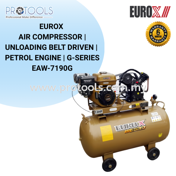 EUROX EAW-7190G AIR COMPRESSOR | UNLOADING BELT DRIVEN | PETROL ENGINE | *PRICE ON REQUEST* EUROX AIR COMPRESSOR Johor Bahru (JB), Malaysia, Senai Supplier, Suppliers, Supply, Supplies | Protools Hardware Sdn Bhd