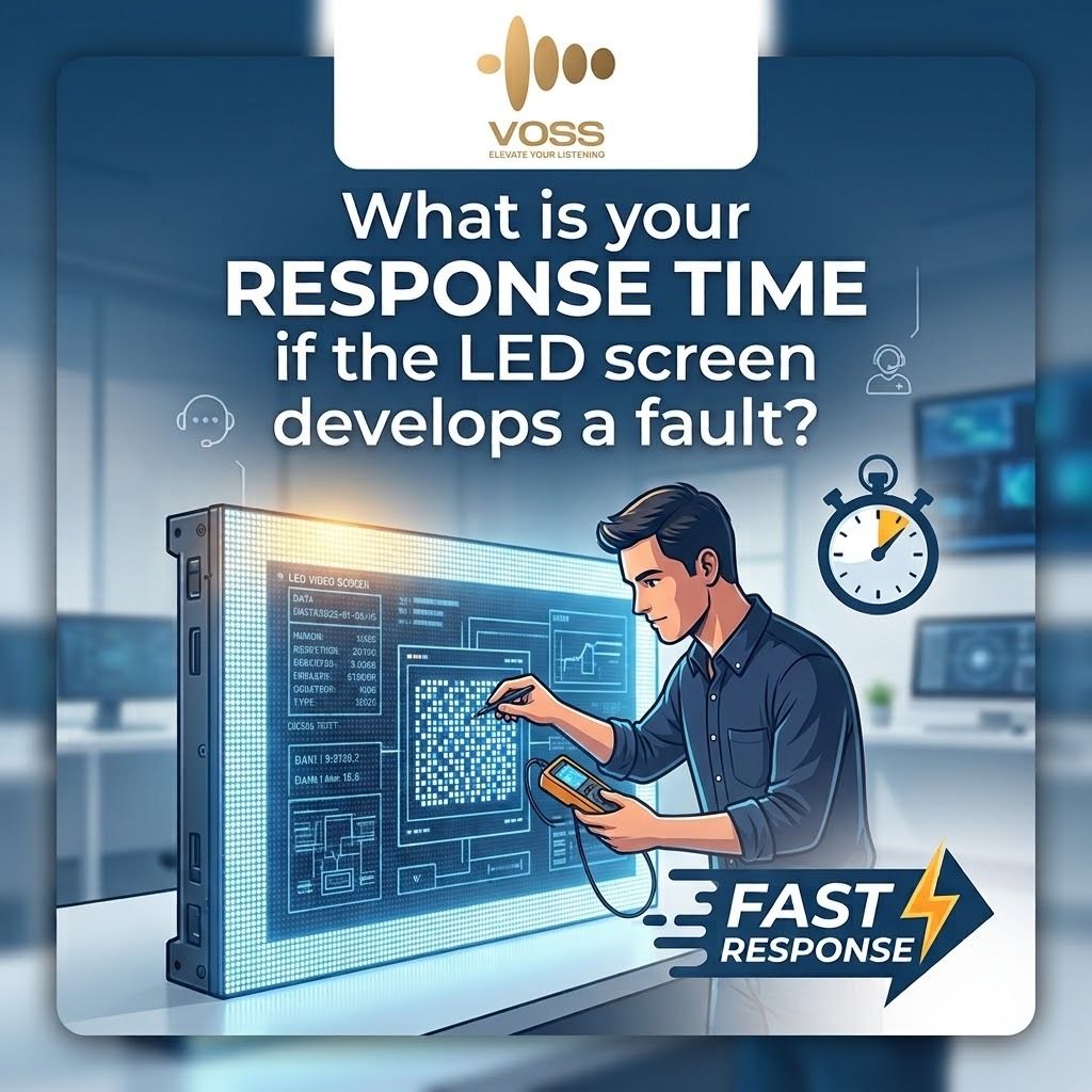 What is your response time if the LED screen develops a fault?