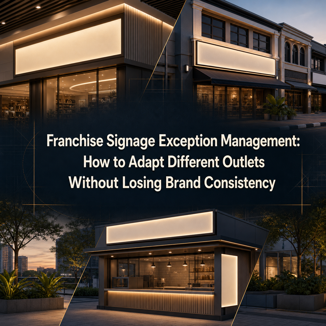 Franchise Signage Exception Management: How to Adapt Different Outlets Without Losing Brand Consistency
