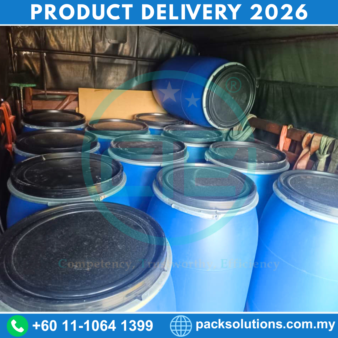 New Open Top Plastic Blue Drum Banting